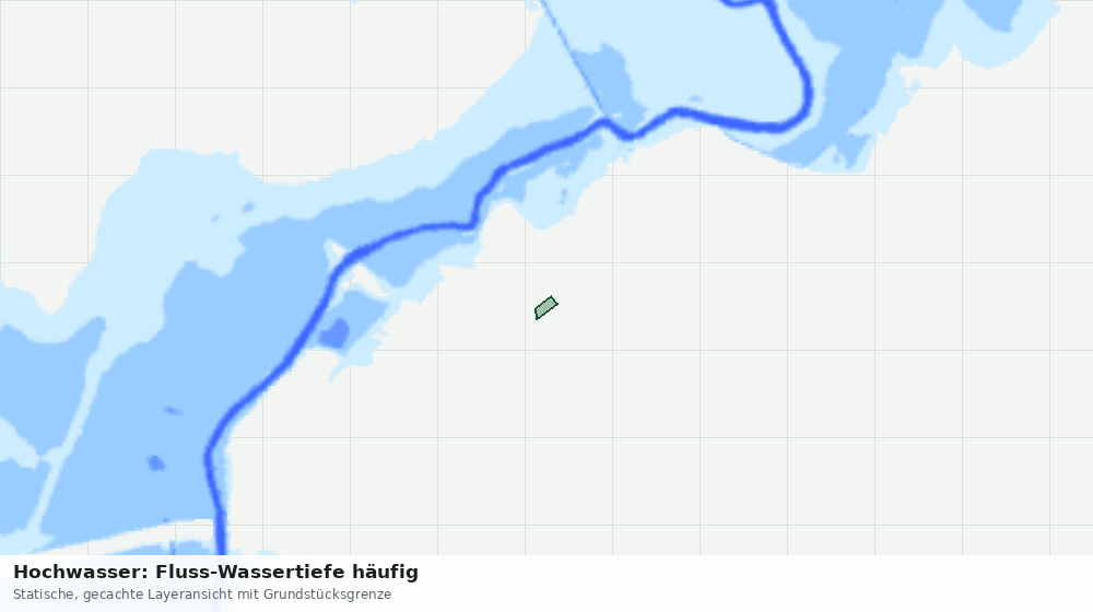 Statische Kartenansicht: Hochwasser: Fluss-Wassertiefe häufig