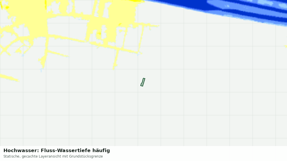 Statische Kartenansicht: Hochwasser: Fluss-Wassertiefe häufig