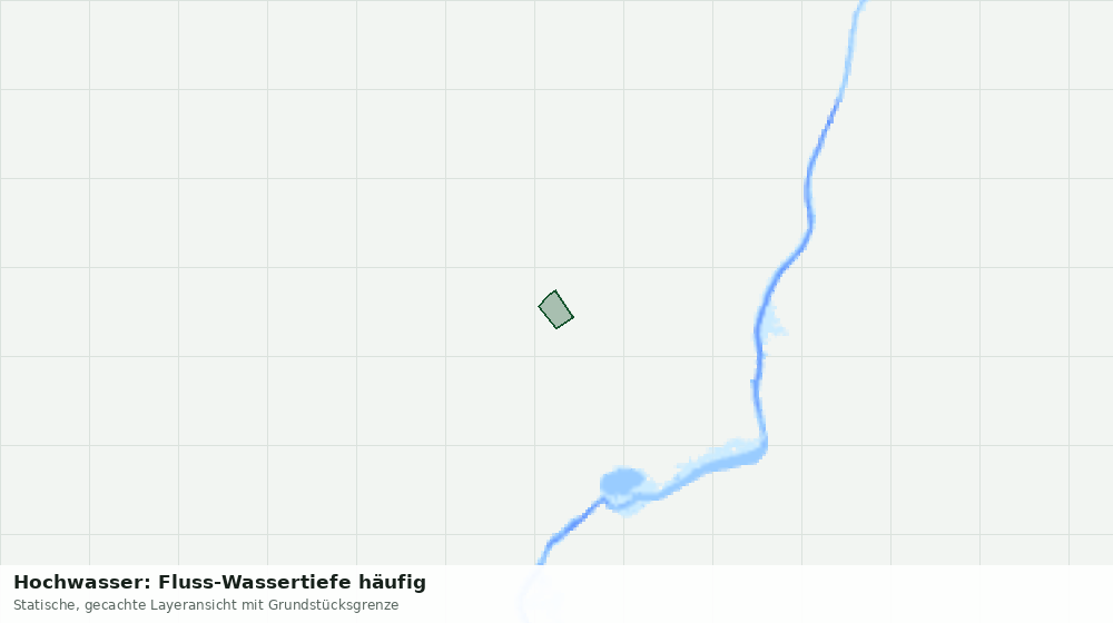 Statische Kartenansicht: Hochwasser: Fluss-Wassertiefe häufig