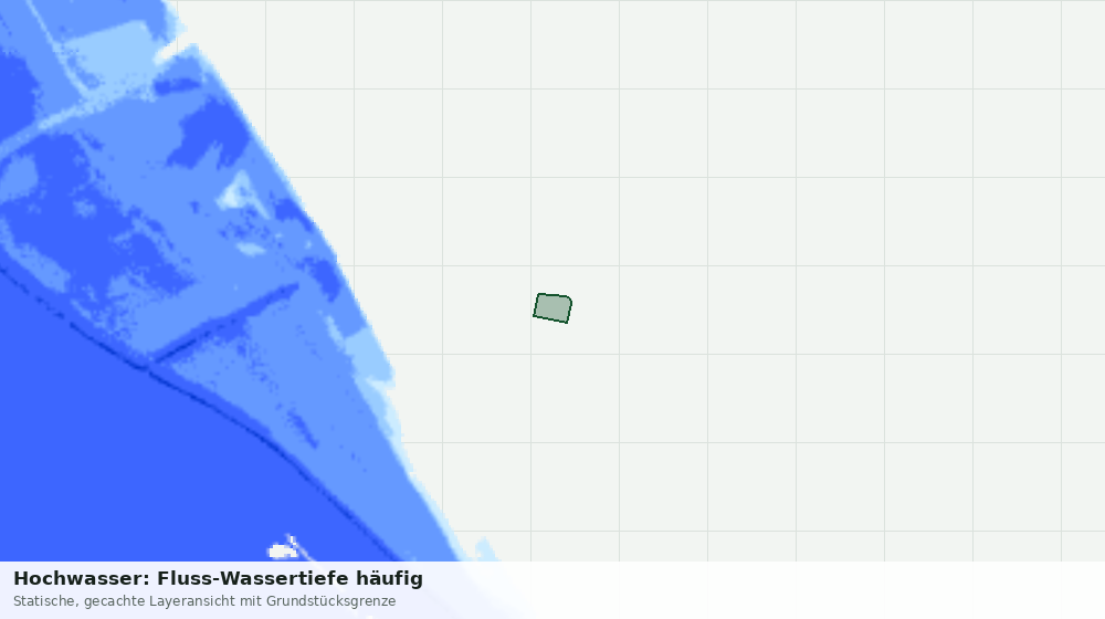 Statische Kartenansicht: Hochwasser: Fluss-Wassertiefe häufig