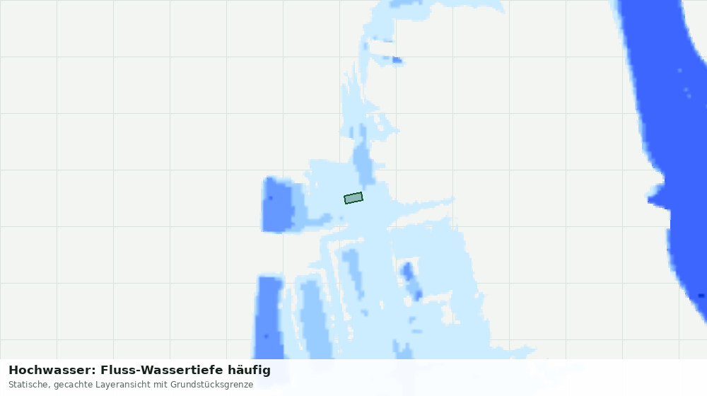 Statische Kartenansicht: Hochwasser: Fluss-Wassertiefe häufig