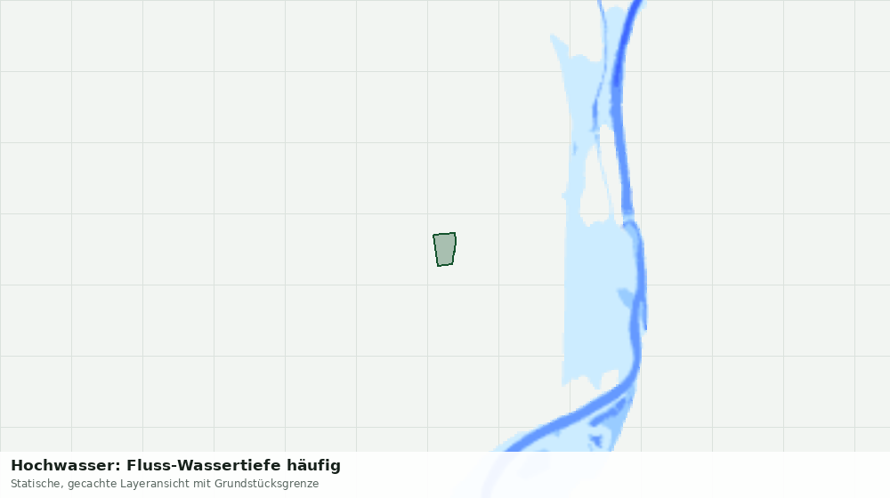 Statische Kartenansicht: Hochwasser: Fluss-Wassertiefe häufig