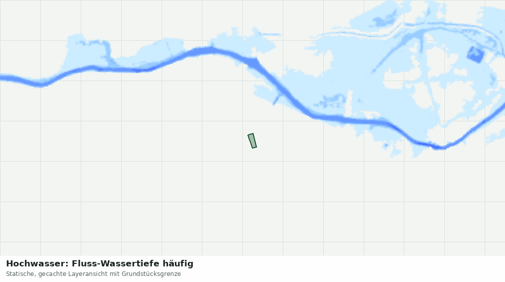 Statische Kartenansicht: Hochwasser: Fluss-Wassertiefe häufig