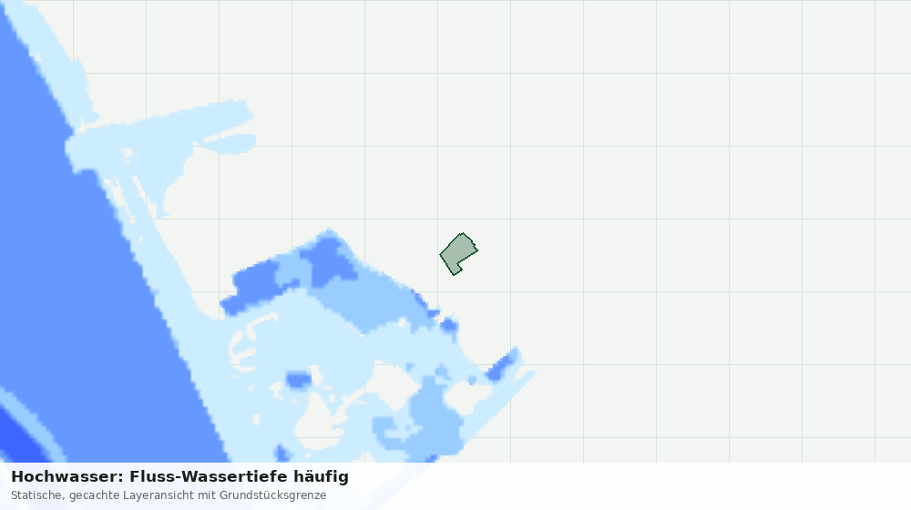 Statische Kartenansicht: Hochwasser: Fluss-Wassertiefe häufig