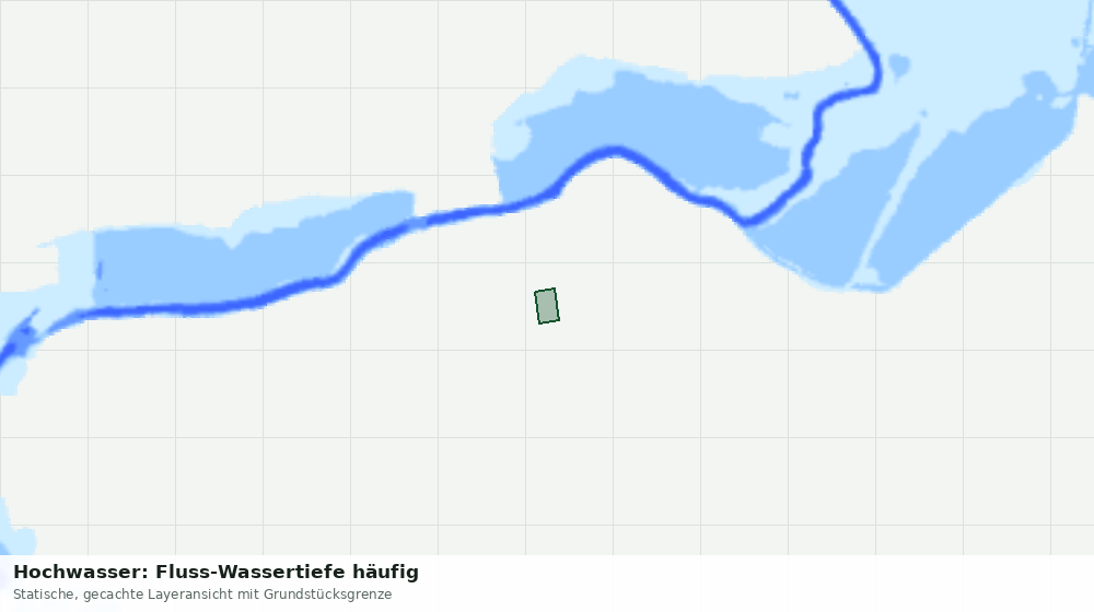 Statische Kartenansicht: Hochwasser: Fluss-Wassertiefe häufig