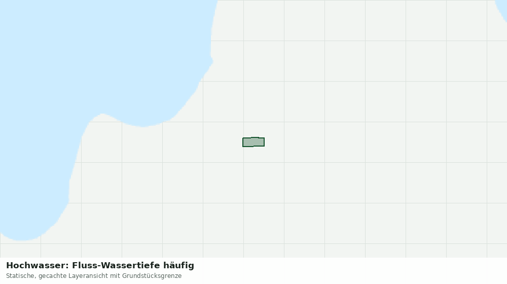 Statische Kartenansicht: Hochwasser: Fluss-Wassertiefe häufig
