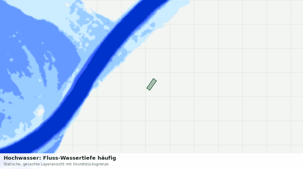 Statische Kartenansicht: Hochwasser: Fluss-Wassertiefe häufig