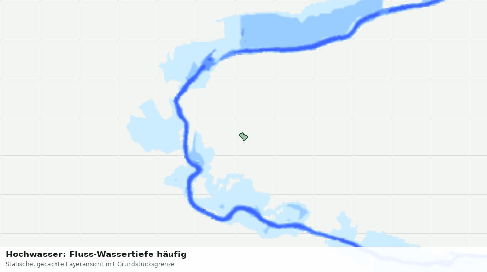 Statische Kartenansicht: Hochwasser: Fluss-Wassertiefe häufig