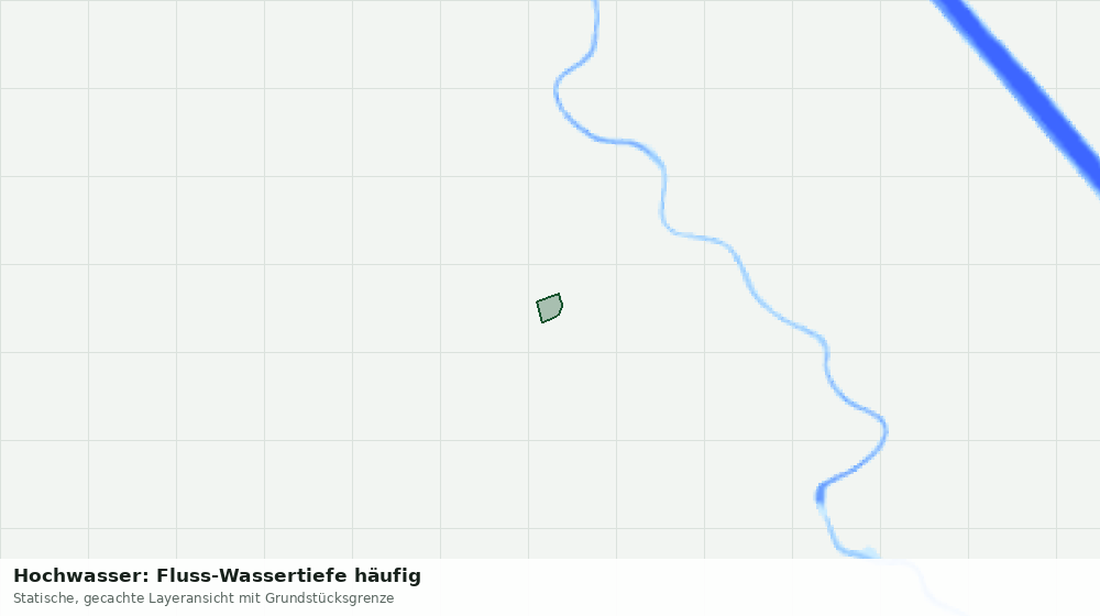 Statische Kartenansicht: Hochwasser: Fluss-Wassertiefe häufig