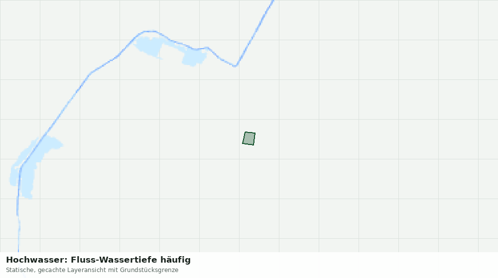 Statische Kartenansicht: Hochwasser: Fluss-Wassertiefe häufig