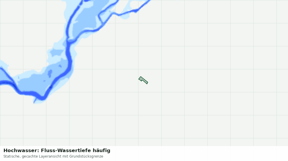 Statische Kartenansicht: Hochwasser: Fluss-Wassertiefe häufig