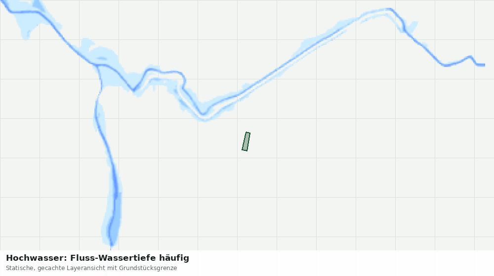 Statische Kartenansicht: Hochwasser: Fluss-Wassertiefe häufig