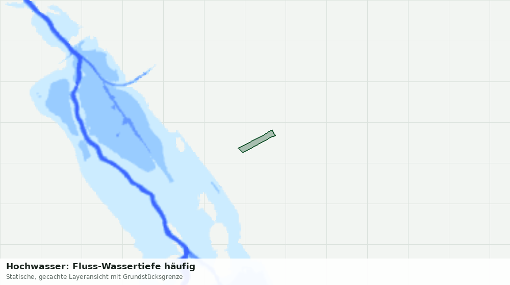 Statische Kartenansicht: Hochwasser: Fluss-Wassertiefe häufig