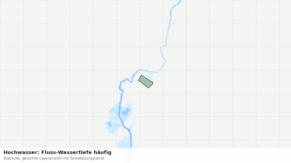 Statische Kartenansicht: Hochwasser: Fluss-Wassertiefe häufig