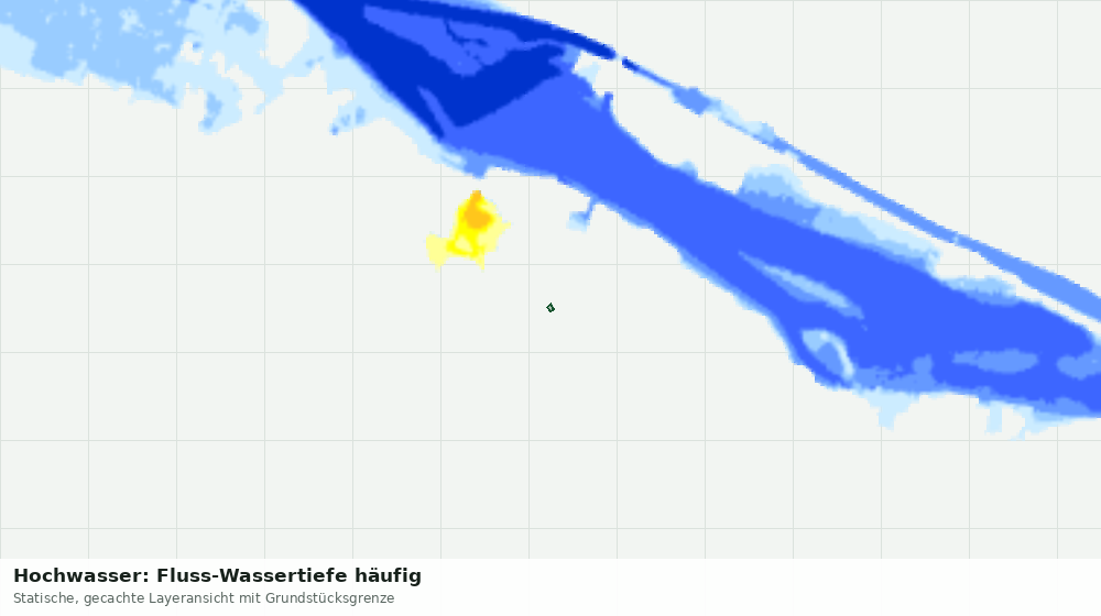 Statische Kartenansicht: Hochwasser: Fluss-Wassertiefe häufig
