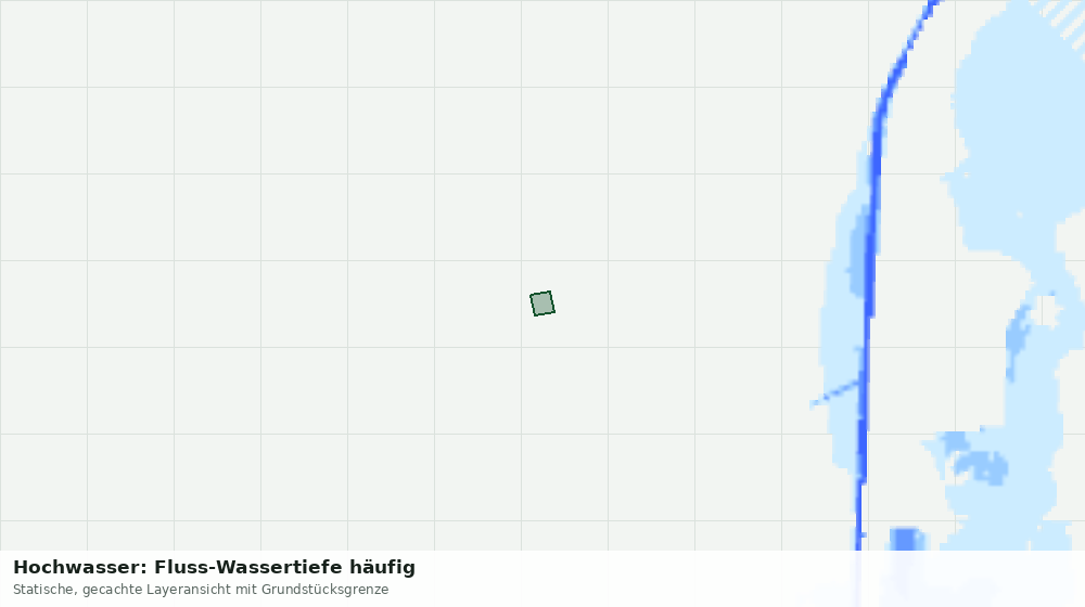 Statische Kartenansicht: Hochwasser: Fluss-Wassertiefe häufig