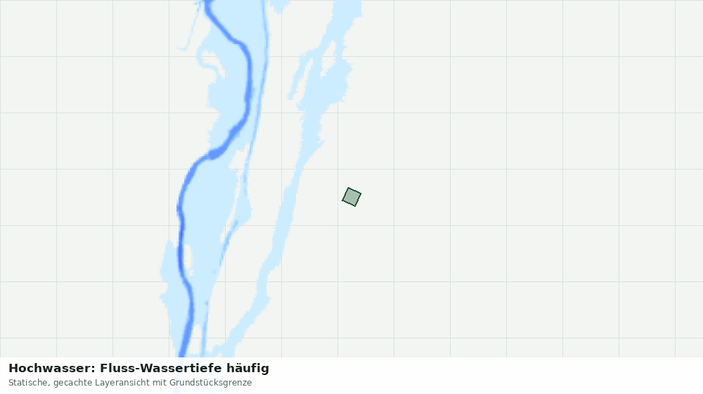 Statische Kartenansicht: Hochwasser: Fluss-Wassertiefe häufig