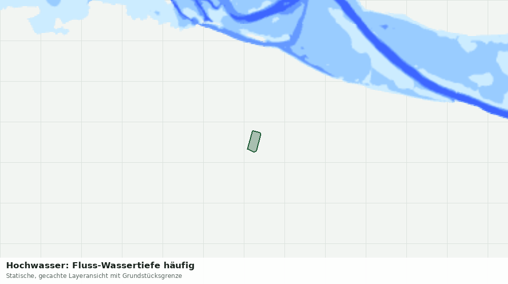 Statische Kartenansicht: Hochwasser: Fluss-Wassertiefe häufig