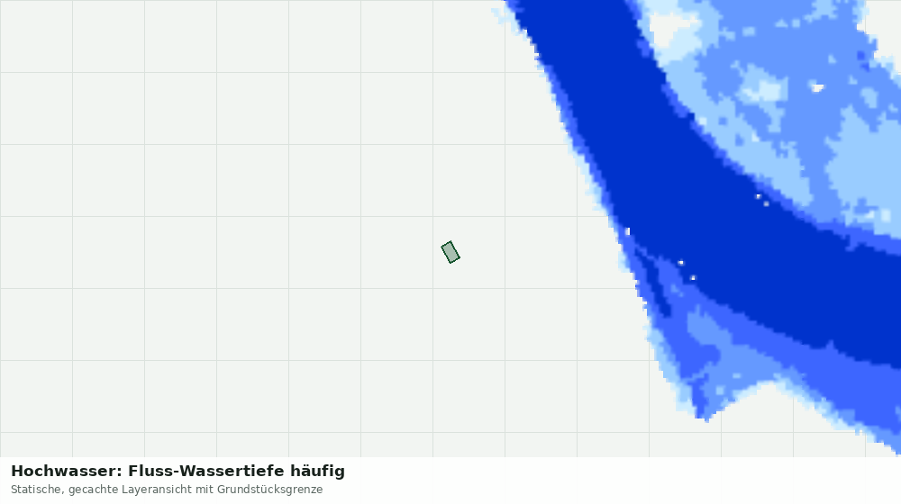 Statische Kartenansicht: Hochwasser: Fluss-Wassertiefe häufig