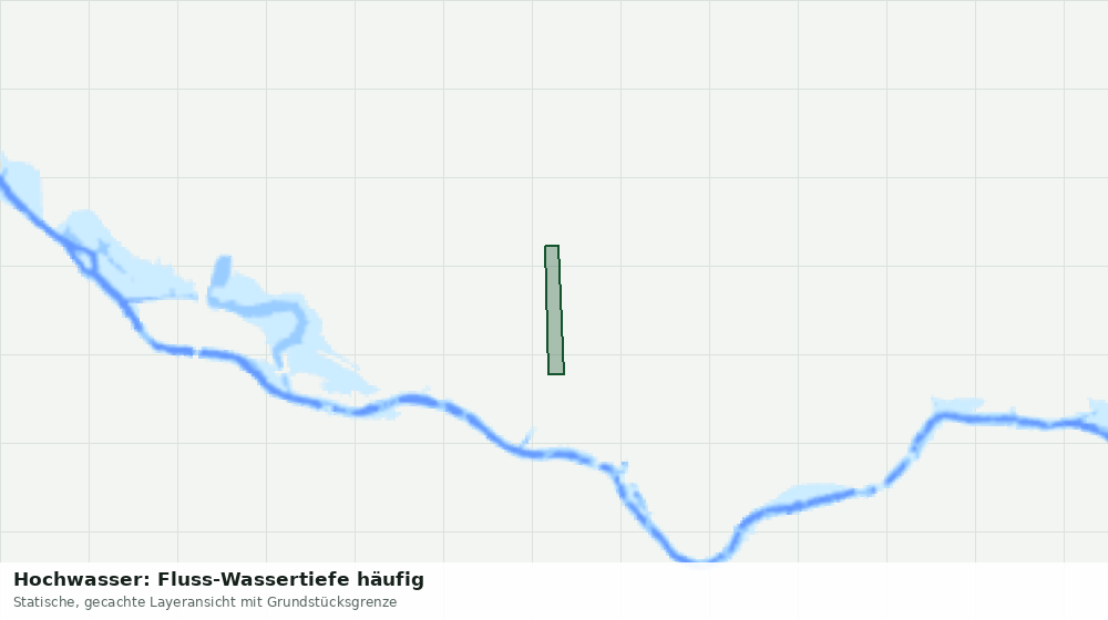 Statische Kartenansicht: Hochwasser: Fluss-Wassertiefe häufig