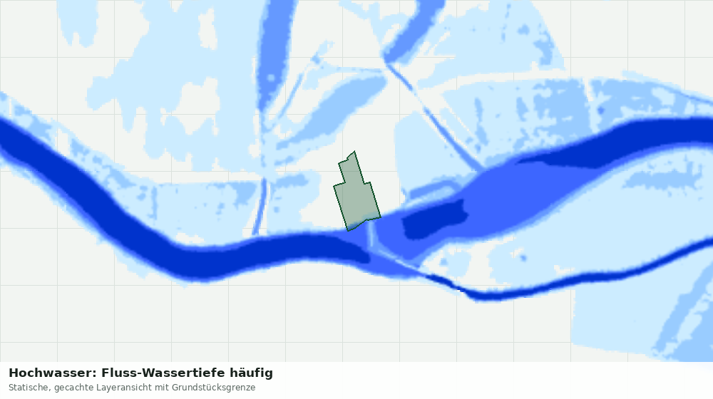 Statische Kartenansicht: Hochwasser: Fluss-Wassertiefe häufig
