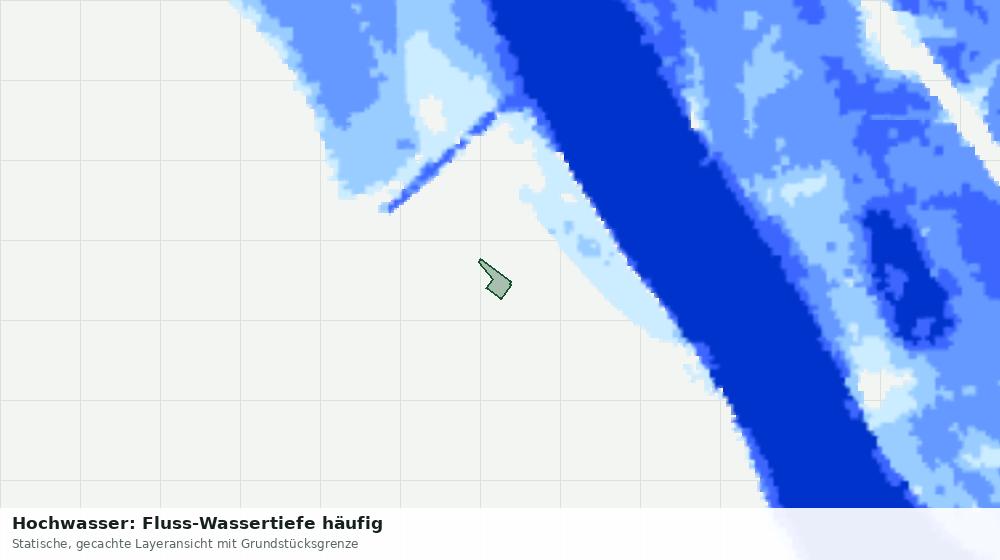 Statische Kartenansicht: Hochwasser: Fluss-Wassertiefe häufig