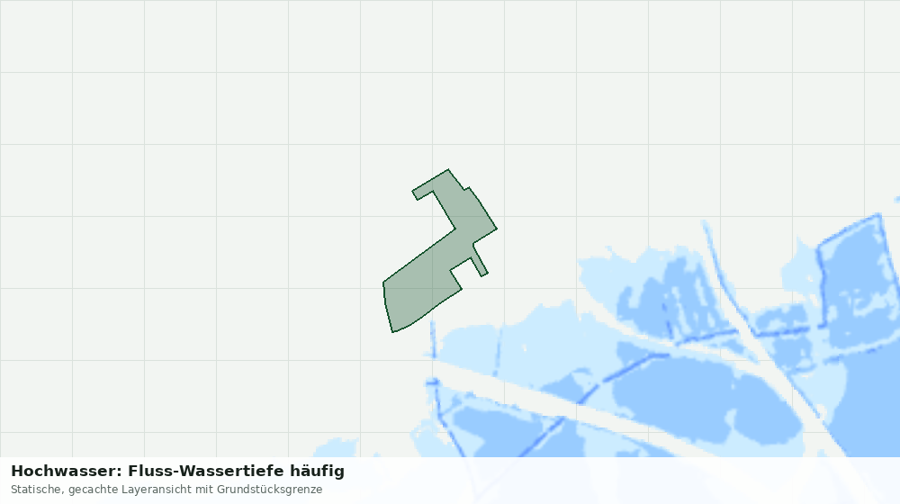 Statische Kartenansicht: Hochwasser: Fluss-Wassertiefe häufig