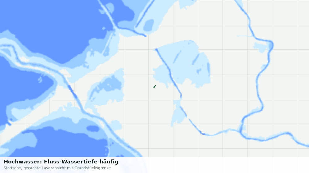 Statische Kartenansicht: Hochwasser: Fluss-Wassertiefe häufig