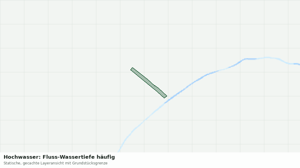 Statische Kartenansicht: Hochwasser: Fluss-Wassertiefe häufig