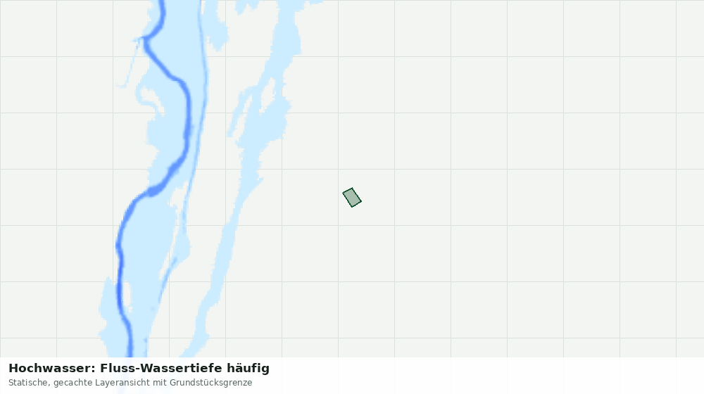 Statische Kartenansicht: Hochwasser: Fluss-Wassertiefe häufig