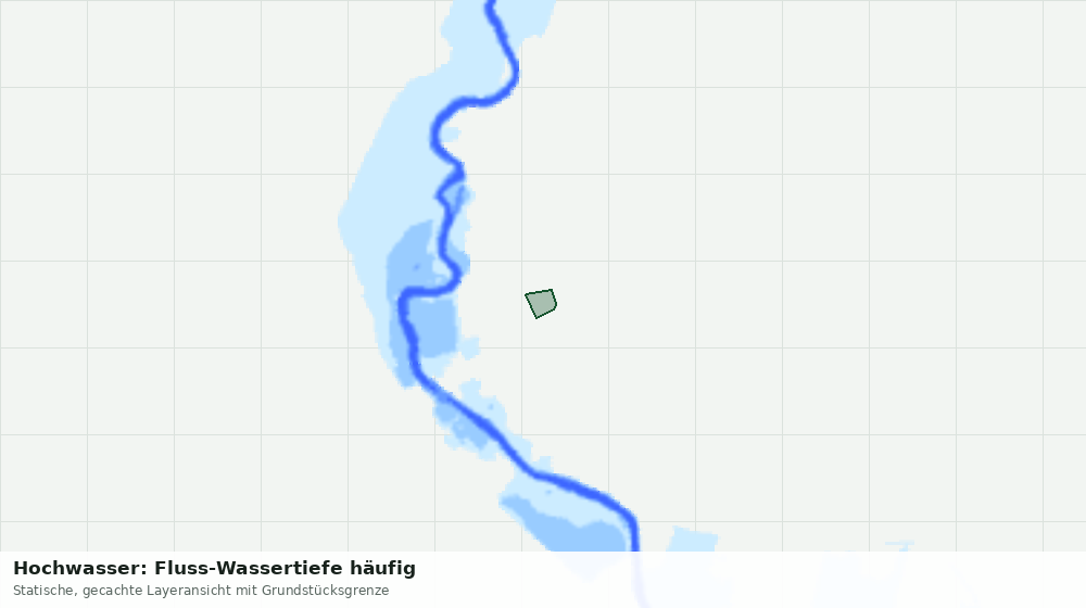 Statische Kartenansicht: Hochwasser: Fluss-Wassertiefe häufig