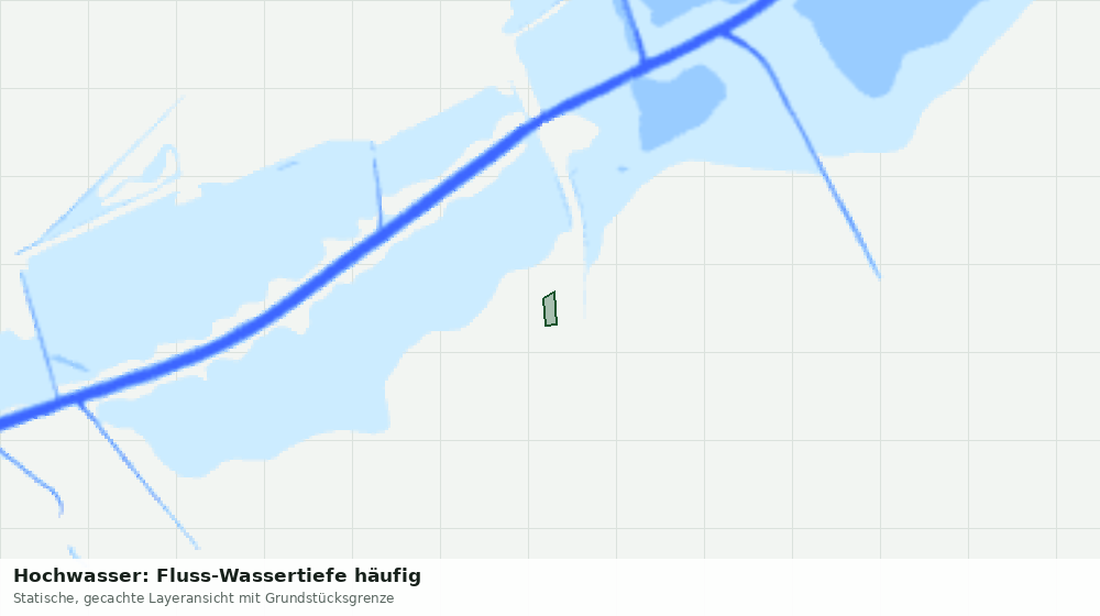 Statische Kartenansicht: Hochwasser: Fluss-Wassertiefe häufig