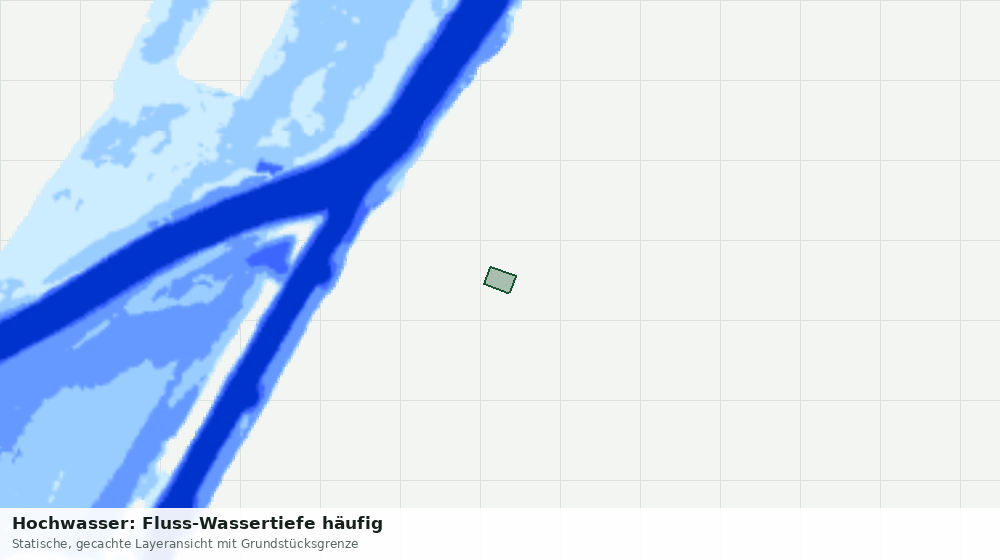 Statische Kartenansicht: Hochwasser: Fluss-Wassertiefe häufig