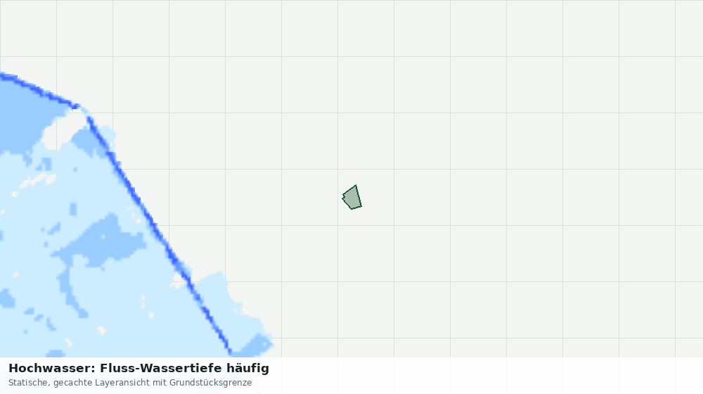 Statische Kartenansicht: Hochwasser: Fluss-Wassertiefe häufig