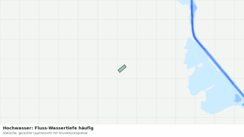 Statische Kartenansicht: Hochwasser: Fluss-Wassertiefe häufig