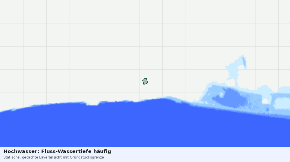 Statische Kartenansicht: Hochwasser: Fluss-Wassertiefe häufig
