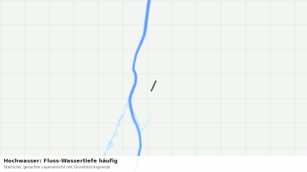 Statische Kartenansicht: Hochwasser: Fluss-Wassertiefe häufig