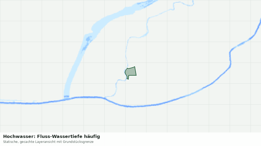 Statische Kartenansicht: Hochwasser: Fluss-Wassertiefe häufig