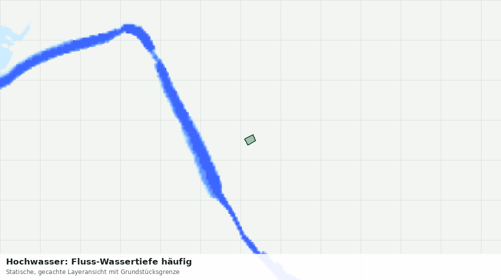 Statische Kartenansicht: Hochwasser: Fluss-Wassertiefe häufig