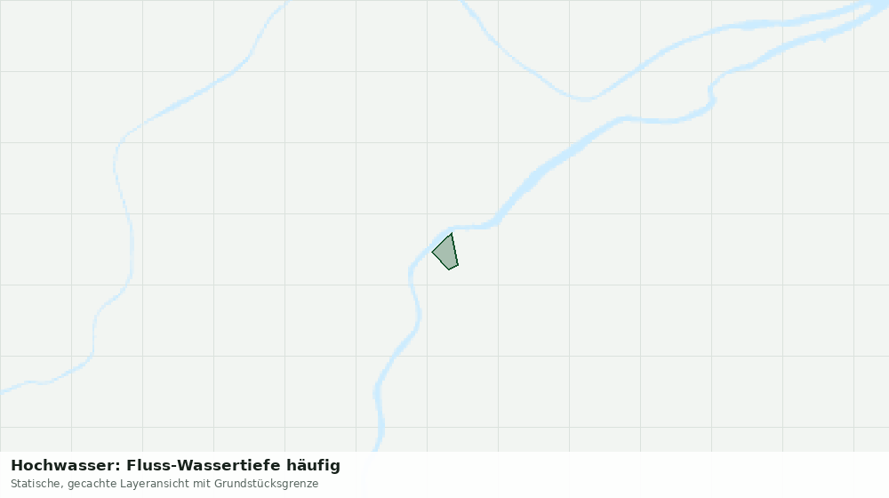 Statische Kartenansicht: Hochwasser: Fluss-Wassertiefe häufig