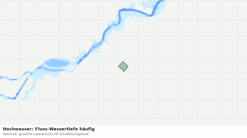 Statische Kartenansicht: Hochwasser: Fluss-Wassertiefe häufig