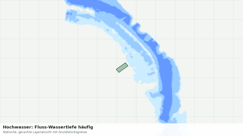 Statische Kartenansicht: Hochwasser: Fluss-Wassertiefe häufig