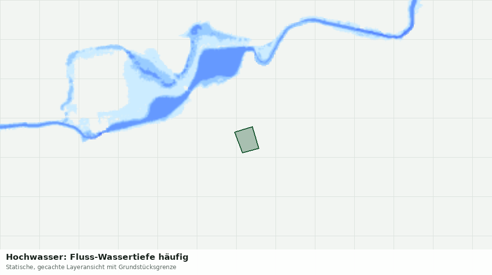 Statische Kartenansicht: Hochwasser: Fluss-Wassertiefe häufig