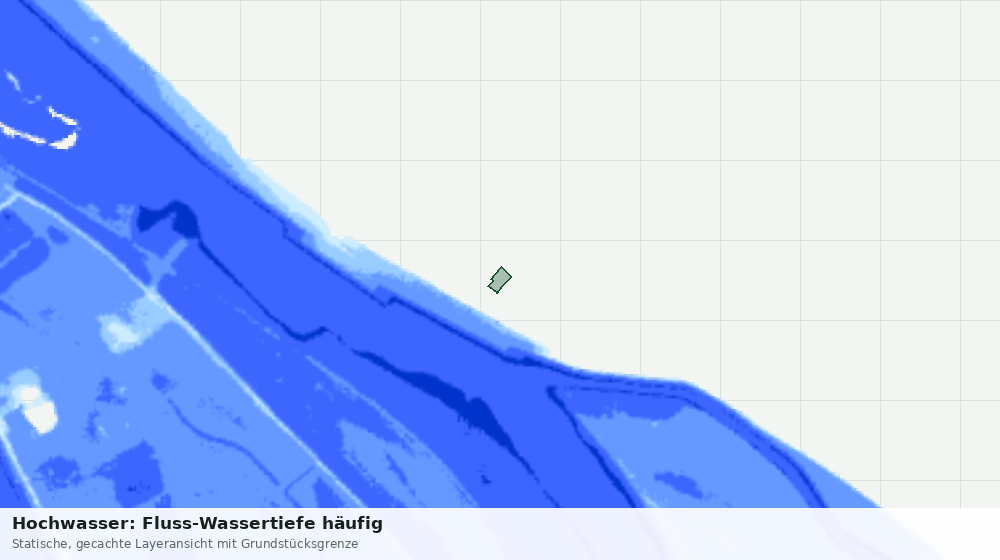 Statische Kartenansicht: Hochwasser: Fluss-Wassertiefe häufig