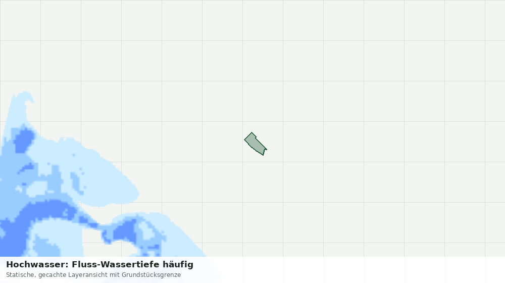Statische Kartenansicht: Hochwasser: Fluss-Wassertiefe häufig