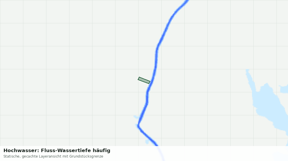 Statische Kartenansicht: Hochwasser: Fluss-Wassertiefe häufig
