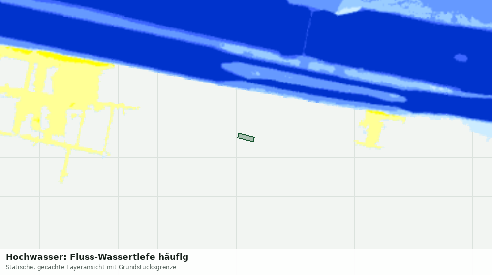 Statische Kartenansicht: Hochwasser: Fluss-Wassertiefe häufig