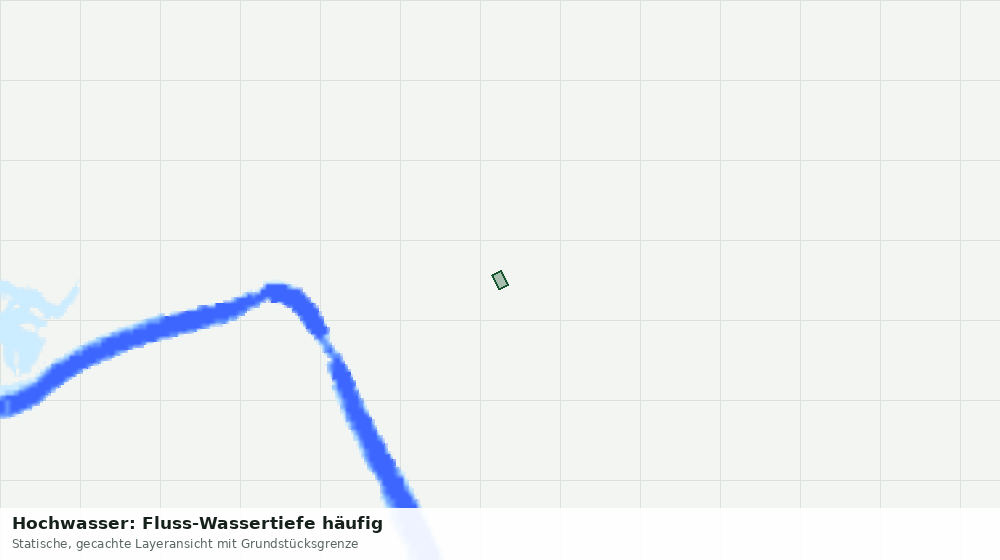 Statische Kartenansicht: Hochwasser: Fluss-Wassertiefe häufig