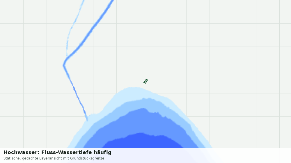 Statische Kartenansicht: Hochwasser: Fluss-Wassertiefe häufig