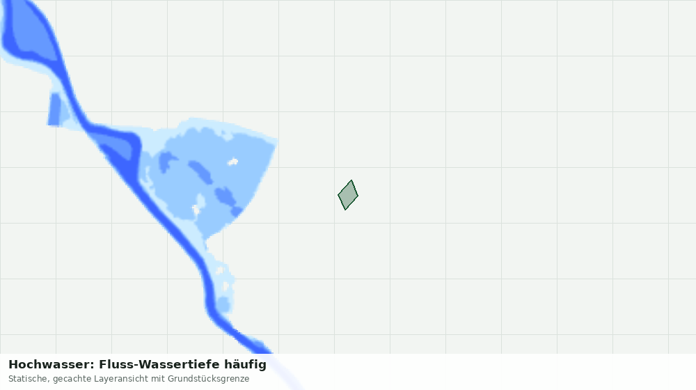Statische Kartenansicht: Hochwasser: Fluss-Wassertiefe häufig